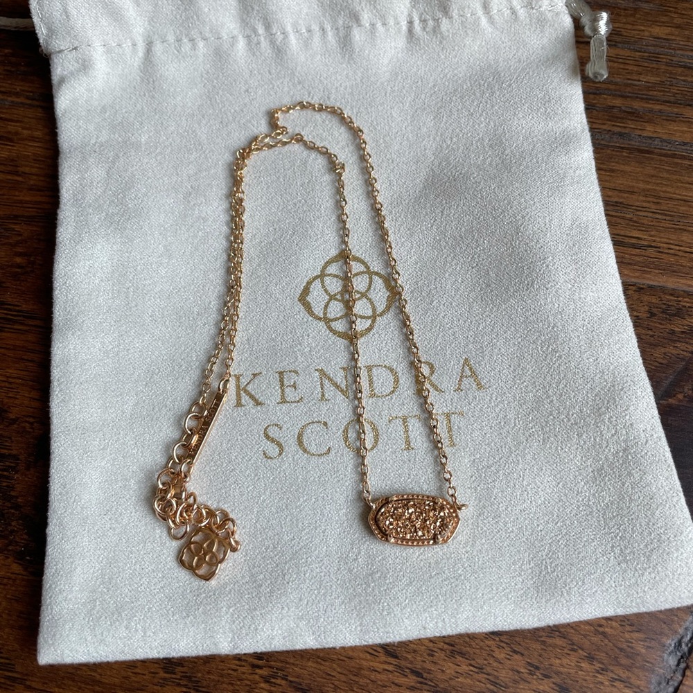 Kendra Scott Rose Gold Elisa in Drusy